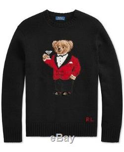 ralph lauren bear martini sweater