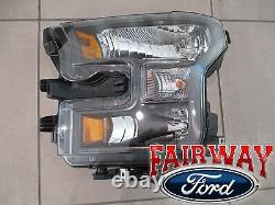 15 thru 17 F-150 OEM Genuine Ford Black Special Edition Headlamps XL XLT PAIR