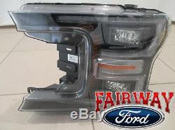 18 thru 20 F-150 OEM Ford Black Special Edition LED Head Lamps Lights PAIR NEW