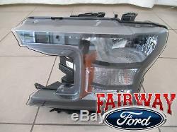 18 thru 20 F-150 OEM Genuine Ford Black Special Edition Headlamps XL XLT PAIR