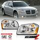 2005-2007 Dodge Magnum FACTORY STYLE Front Chrome Headlights Assembly SET NEW