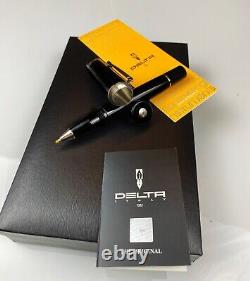 2012 Delta SCRIGNO Pen Secret Solid Black Special Edition Rollerball DS80130