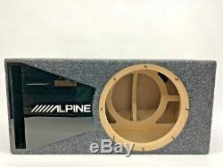 Alpine X-W12D4 ported subwoofer box SPECIAL EDITION with black plexi port trim