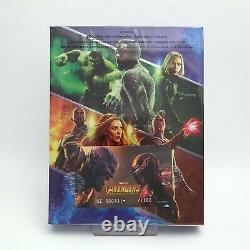 Avengers Infinity War 4K UHD + 2D & 3D Blu-ray Steelbook Full Slip A1 / WeET