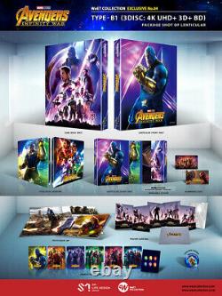 Avengers Infinity War 4K UHD + 2D & 3D Blu-ray Steelbook Lenticular B1 / WeET