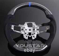 BLUE Special Edition Carbon Steering Wheel Alcantara for Ford Mustang 15-17 GT