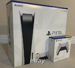BNIB Sony Playstation 5 Disc Edition console + Free EXTRA Controller, NEW