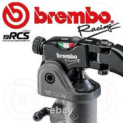 BREMBO RCS 19 FRONT BRAKE MASTER CYLINDER 19 x 18-20 (110A26310) + SWITCH STOP