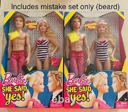 Barbie Ken Error Doll She Said Yes Mistake RARE Ken WITH Beard OOAK Sealed