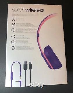 Beats by Dr Dre Solo 3 Wireless Headphone Pop Violet Special Edition NEW