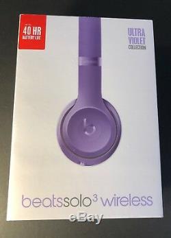 Beats by Dr Dre Solo 3 Wireless Headphone Ultra Violet Special Edition NEW