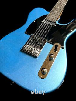 Beautiful New Solid Tele Style 12 String Blue Metallic Electric Guitar