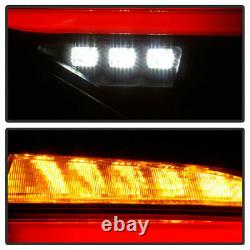 Black Smoke LED Sequencial Tail Light Lamp For 08-14 Subaru Impreza WRX Hashback
