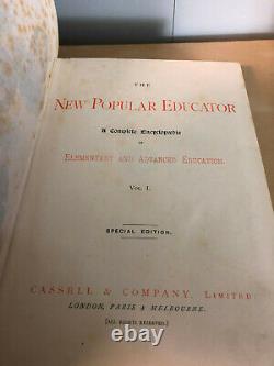 Cassell's New Popular Educator Books Volume 1-8 Special Edition c1890's