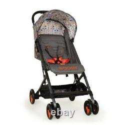Cosatto Woosh Special Edition Stroller with Footmuff Pom Pom Grey Compact fold