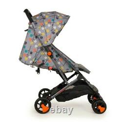 Cosatto Woosh Special Edition Stroller with Footmuff Pom Pom Grey Compact fold