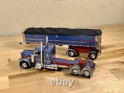 Dcp 1/64 Peterbilt 379 Mac Spread Axle Dump Semi Truck Tractor Trailer Farm Toy