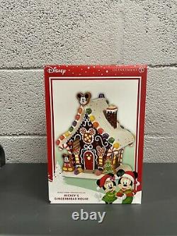 Department 56 Disney Village Mickey Merry Christmas Village Gingerbread House