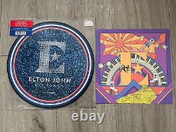 Elton John Diamonds Picture Disc Vinyl LP with SIGNED AUTOGRAPHED LITHO PRINT