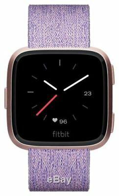 Fitbit Versa Special Edition Smart Watch Lavender Woven / Rose Gold Aluminium