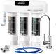 Frizzlife Under Sink Water Filter System 3-Stage 0.5 Micron Remove Lead Chlorine