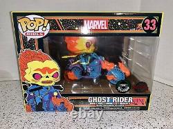 Funko Pop Ghost Rider Black Light Popcultcha Exclusive Special Edition Stickers