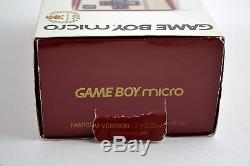 Game Boy Micro 20th Anniversary Famicom Mario Special Edition New in Box
