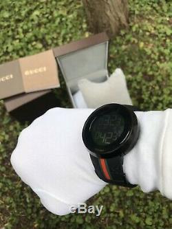Gucci YA114207 Digital Special Edition Men's Wristwatch Quartz, 44 mm, Black