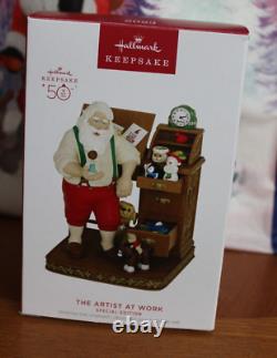 Hallmark 2023 Special Edition 2 Artists Signed The Artist At Work Ornament NEW