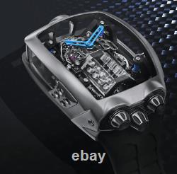 High Quality PZ bugatti engine Mechanical Tourbillon Wrist watch Special Edition
