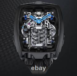 High Quality PZ bugatti engine Mechanical Tourbillon Wrist watch Special Edition