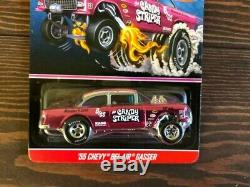 Hot Wheels RLC Exclusive Candy Striper'55 Chevy Bel Air Gasser #03299/04000