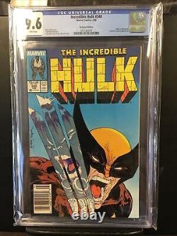 Incredible Hulk #340 CGC 9.6 Wolverine Newsstand Todd McFarlane 1988