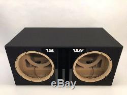 JL Audio 12W6v3 dual ported sub box SPECIAL EDITION with black plexi port trim