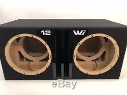 JL Audio 12W6v3 dual ported sub box SPECIAL EDITION with black plexi port trim