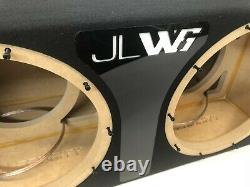 JL Audio 12W6v3 dual sealed sub box SPECIAL EDITION 2021 model black plexi logo