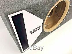 JL Audio 13W7 AE ported subwoofer box SPECIAL EDITION with white plexi port trim