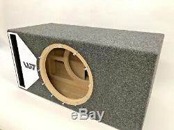 JL Audio 13W7 AE ported subwoofer box SPECIAL EDITION with white plexi port trim