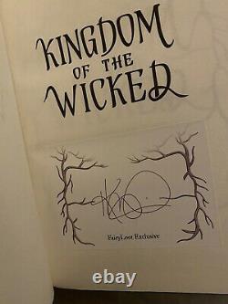 Kingdom Of The Wicked (Fairyloot) Kerri Maniscalco 1st Ed, Sprayed Edges New