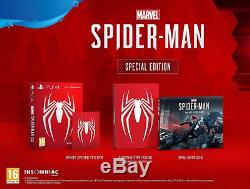Marvels Spider-Man Special Edition Sony PlayStation PS4 Game Steelbook Artbook