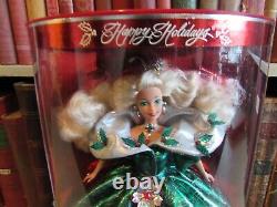 Mattel 1995 Special Edition Holiday Barbie NEW! NIB Green Eyes! #14123