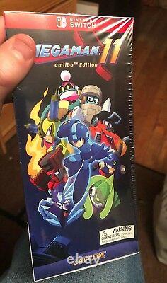 Mega Man 11 Amiibo Bundle Edition Nintendo Switch Gamestop Exclusive Sealed