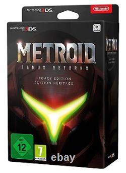 Metroid Samus Returns Legacy Edition Nintendo 3DS, PAL, Steelbook, Pin NEW