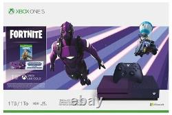 Microsoft Xbox One S 1TB Console Fortnite Special Edition Bundle XBONE Purple
