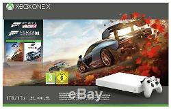 Microsoft Xbox One X White Console 1TB & Forza Special Edition Bundle White