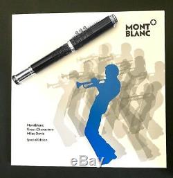 Montblanc Great Characters Miles Davis Ballpoint Pen Special Edition New 114346