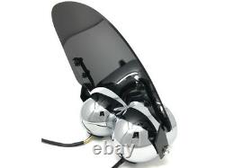 Motorbike Headlight & Flyscreen Dominator Tracker Streetfighter CHROME Dual Twin