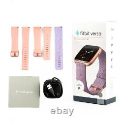 NEW Fitbit Versa Special Edition Lavender With Extra Classic Purple Band New