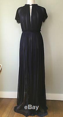 NEW Free People Caroline Limited Edition Holiday Gown Maxi Dress Navy $665 Sz 10