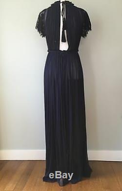 NEW Free People Caroline Limited Edition Holiday Gown Maxi Dress Navy $665 Sz 10